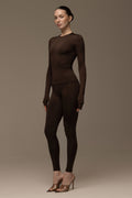 Matte brown long sleeve