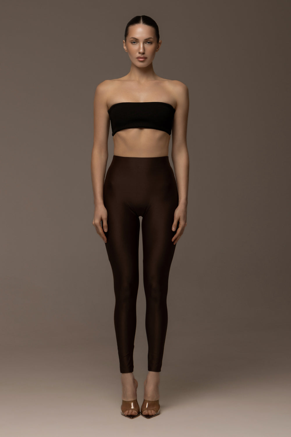 Space brown leggings