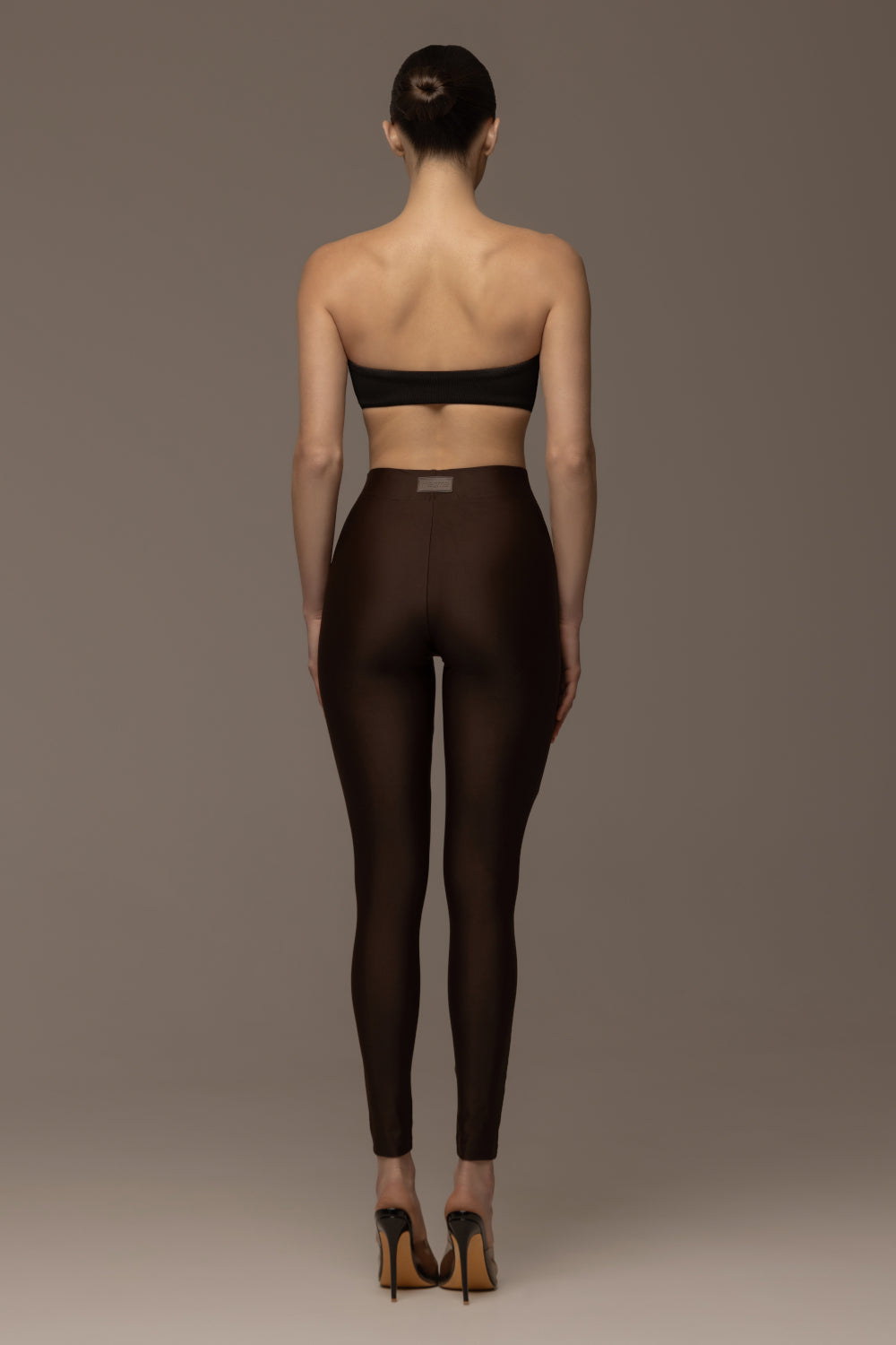 Space brown leggings
