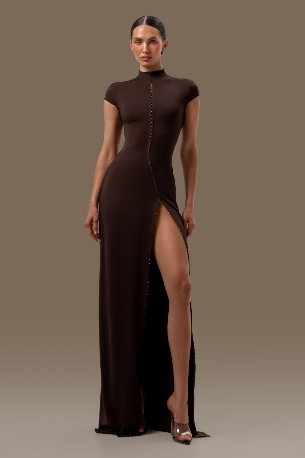 Tokyo dress in brown