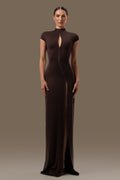 Tokyo dress in brown