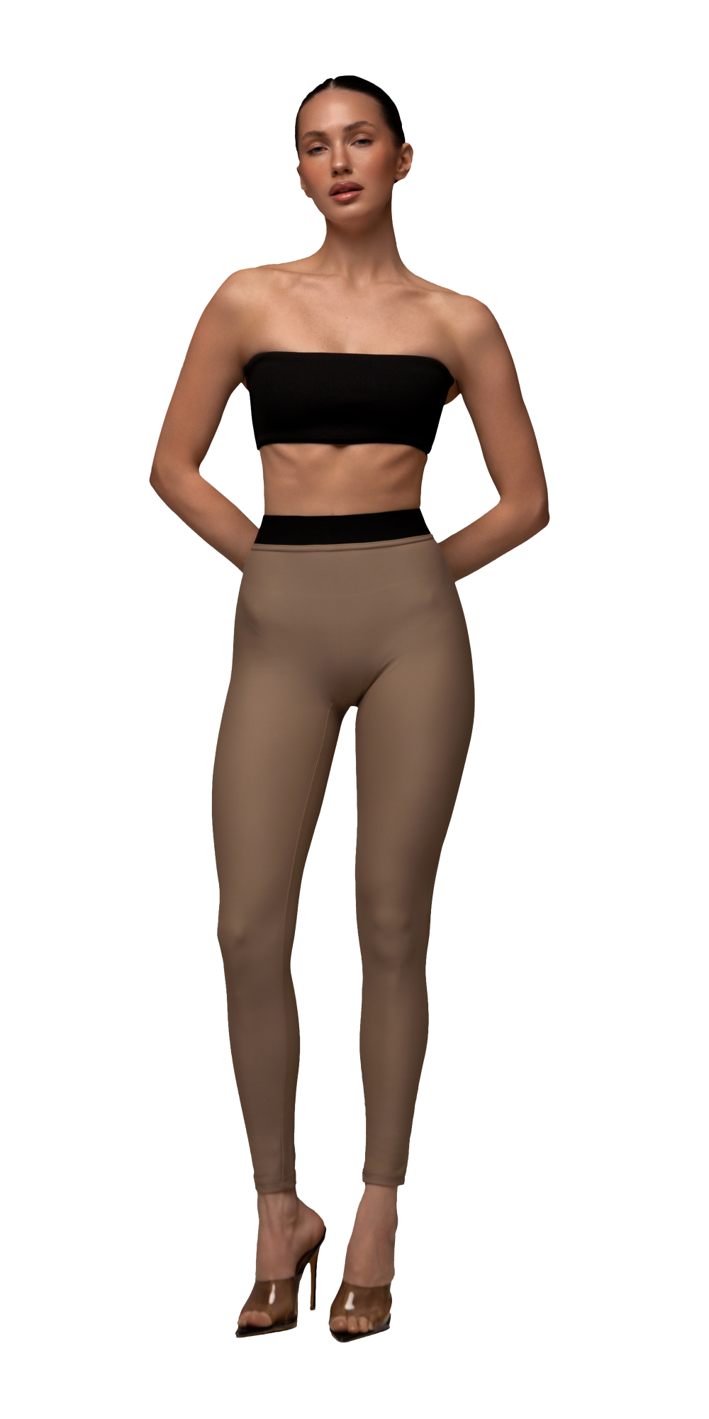 Warm nude leggings