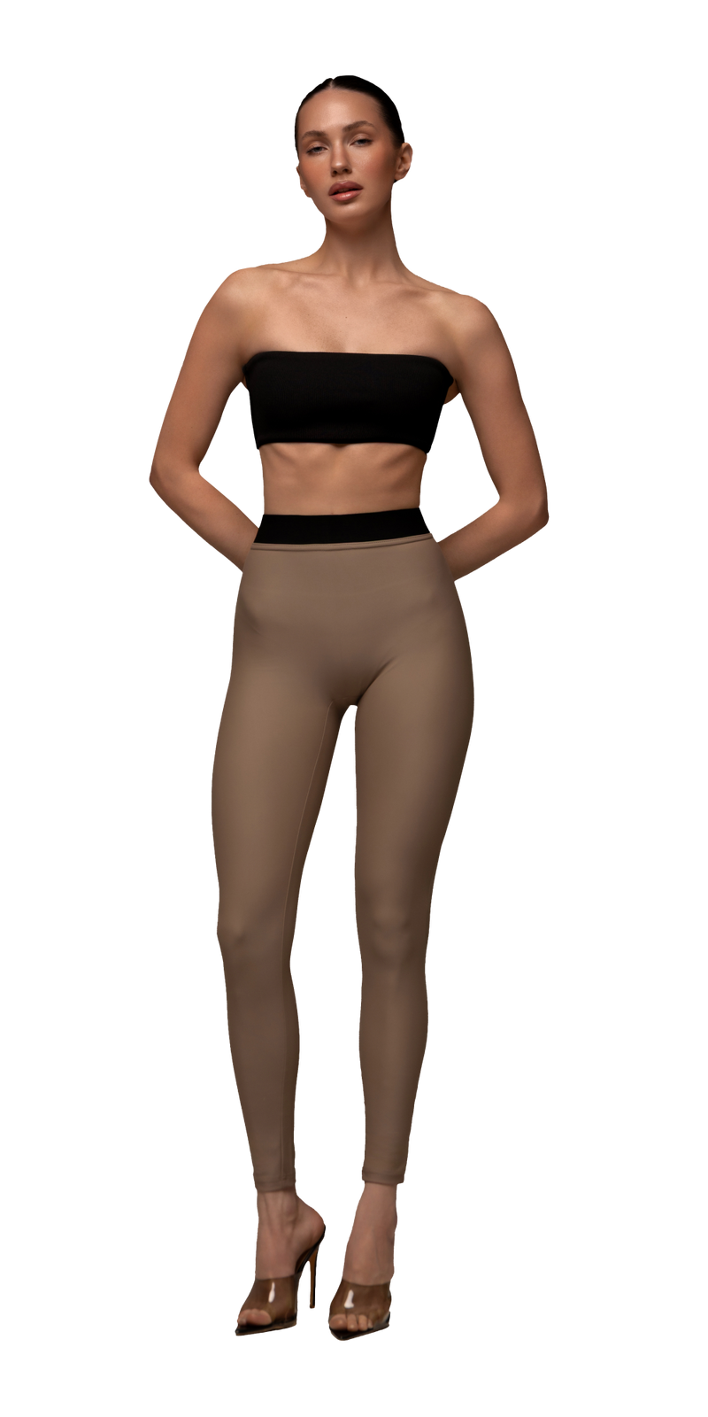 Warm nude leggings