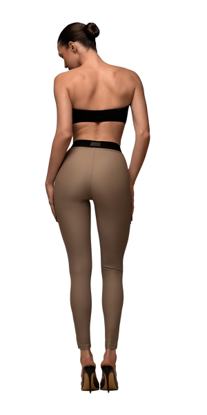 Warm nude leggings