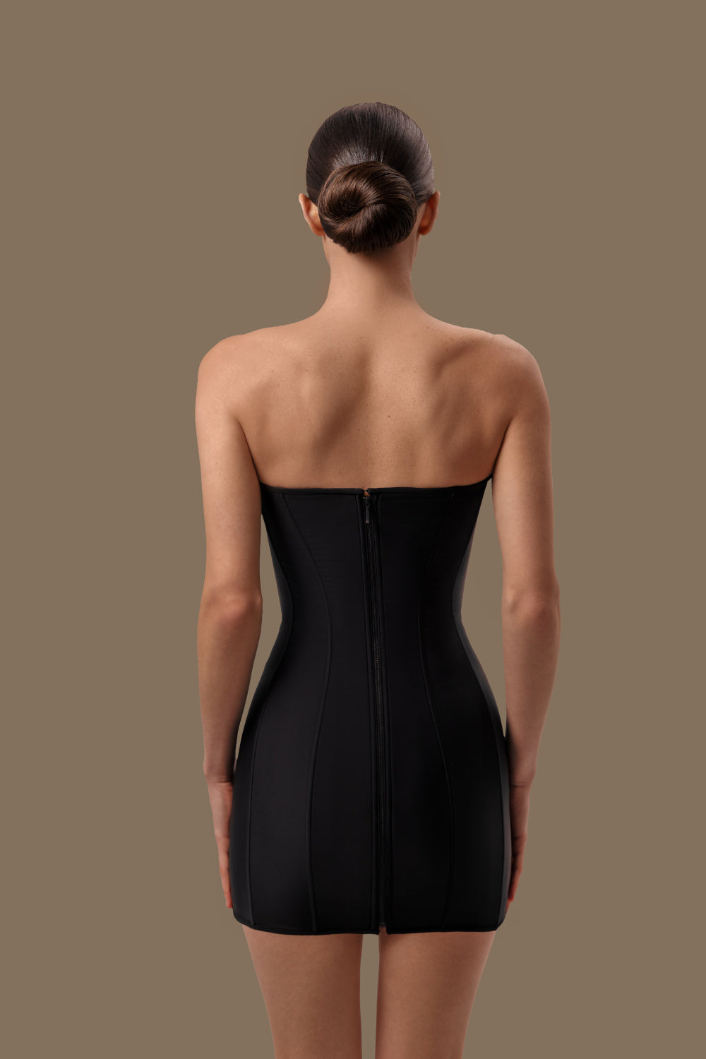 Black corset dress